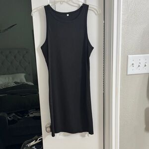Black Sleeveless Mini Dress